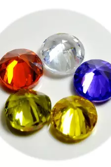 Multi-Color Cubic Zircon at Wholesale Rate Fine Quality 6.25 Ratti 5.68 Carat Round Shape Jarkan Loose Gemstone 1 Pcs
