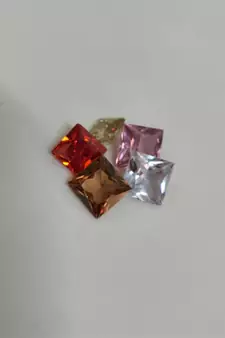 Multi Color Cubic Zircon at Wholesale Rate Fine Quality 5.25 Ratti 4.77 Carat Square Shape Jarkan Loose Gemstone 1 Pcs