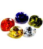 Multi Color Cubic Zircon at Wholesale Rate Fine Quality 5.25 Ratti 4.77 Carat Oval Shape Jarkan Loose Gemstone 1 Pcs
