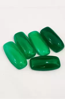 Natural Green Onyx at Wholesale Rate 5.25 Ratti 4.77 Carat Rectangle Cushion Shape Haqiq Loose Gemstone 1 Pcs 