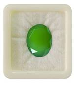 Natural Green Onyx at Wholesale Rate 5.25 Ratti 4.77 Carat Oval Shape Haqiq Loose Gemstone for Jewelry Making 1 Pcs