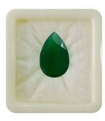 Natural Green Onyx at Wholesale Rate 4.25 Ratti 3.86 Carat Pear Shape Haqiq Loose Gemstone for Jewelry Making 1 Pcs