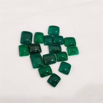 Natural Green Onyx at Wholesale Rate 2.25 Ratti 2.04 Carat Cushion Shape Haqiq Loose Gemstone for Jewelry Making 1 Pcs 3