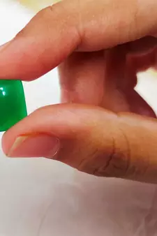 Natural Green Onyx at Wholesale Rate 3.25 Ratti 2.95 Carat Cushion Shape Haqiq Loose Gemstone for Jewelry Making 1 Pcs