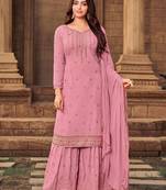 Pink Colour Graceful Sharara Dress For Festive Looks
