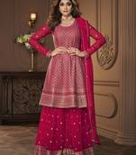 Bollywood Style Pink Colour Palazzo Dress For Trendy Diva Looks