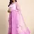 Lavender Embroidered Organza Saree With Blouse