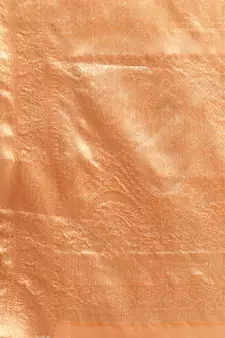 Peach Woven Organza Saree With Blouse