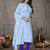 Ethnic Smart Embroidered Salwaar Kameez In Sku Blue Colour