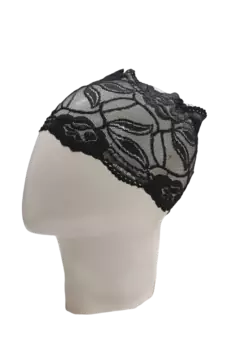 Nazneen Stretchable Floral Net Lace Under Hijab/Scarf Tube Cap (Assorted Colour, Pack of 6)