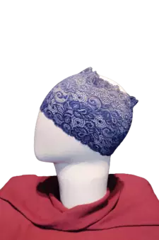 Nazneen Stretchable Floral Net Lace Under Hijab/Scarf Tube Cap (Assorted Colour, Pack of 6)
