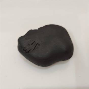 Nepal Gandaki River Pitambara Shaligram Lord Shri Vishnu Idol For Puja Stone In Medium Size (Max: 7 CM) 3