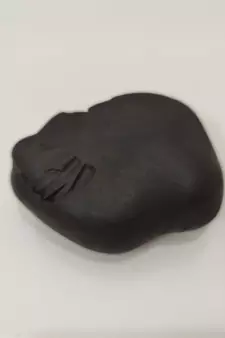 Nepal Gandaki River Pitambara Shaligram Lord Shri Vishnu Idol For Puja Stone In Medium Size (Max: 7 CM)