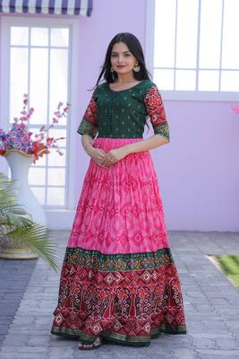 Pink banarasi silk salwar 2
