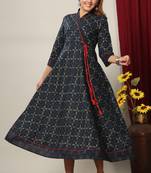 Women Floral Print Ankle Length Anarkali Kurti
