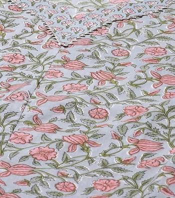 Women's Cotton Floral Print Straight Kurti Palazzo Set 2
