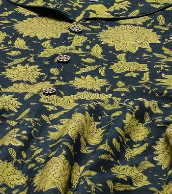 Pure Cotton Floral Printed Anarkali Kurta for Women 5