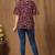 Womens Cotton Floral Print Straight Top