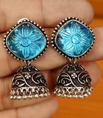 Blue jhumkas