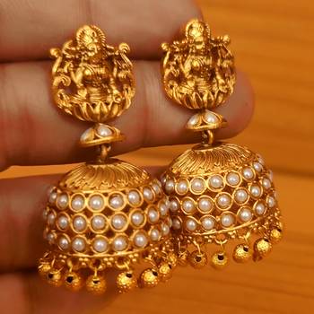 White pearl jhumkas 2