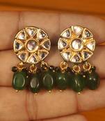 Green onyx studs