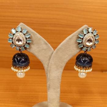 Blue jhumkas 1