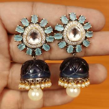 Blue jhumkas 2