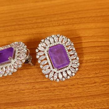 Purple studs 3