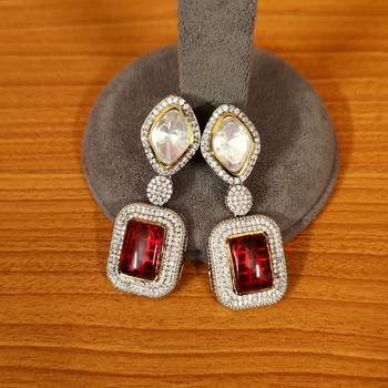 Red earrings 1
