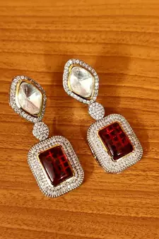Red earrings