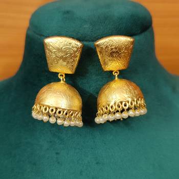 White jhumkas 1