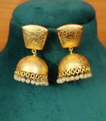White jhumkas