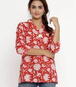 Cotton Floral Print top/Tunic for Womens/Girls