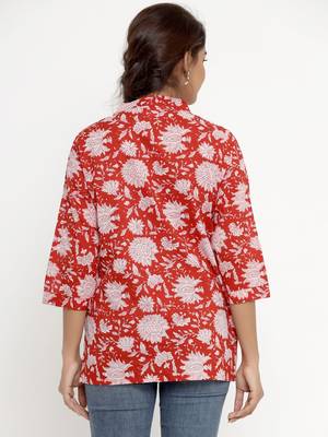 Cotton Floral Print top/Tunic for Womens/Girls 2
