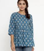 Cotton Floral Print top/Tunic for Womens/Girls