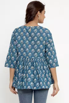 Cotton Floral Print top/Tunic for Womens/Girls