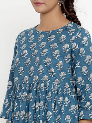 Cotton Floral Print top/Tunic for Womens/Girls 5