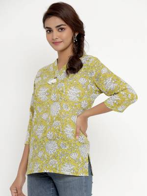 Cotton Floral Print top/Tunic for Womens/Girls 3