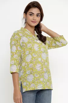 Cotton Floral Print top/Tunic for Womens/Girls