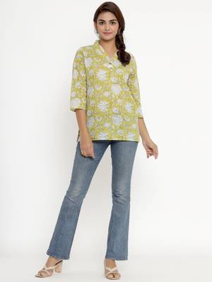 Cotton Floral Print top/Tunic for Womens/Girls 6