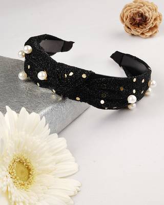 Black Embellished Hairband 1