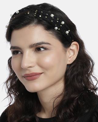 Black Embellished Hairband 2