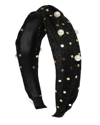 Black Embellished Hairband 4