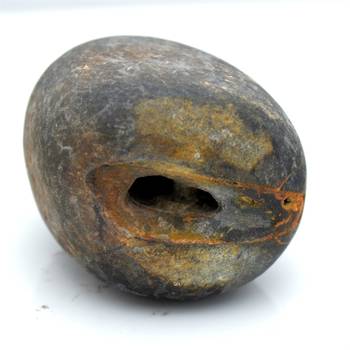 Nepal Gandaki River Original Shaligram Shila Idol Shri Vishnu For Tulsi Puja Stone Fossil In Size (Max: 5 CM) ID-149 1