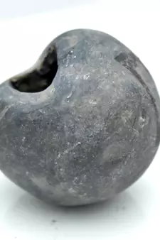 Nepal Gandaki River Original Shaligram Shila Idol Shri Vishnu For Tulsi Puja Stone Fossil In Size (Max: 5 CM) ID-152