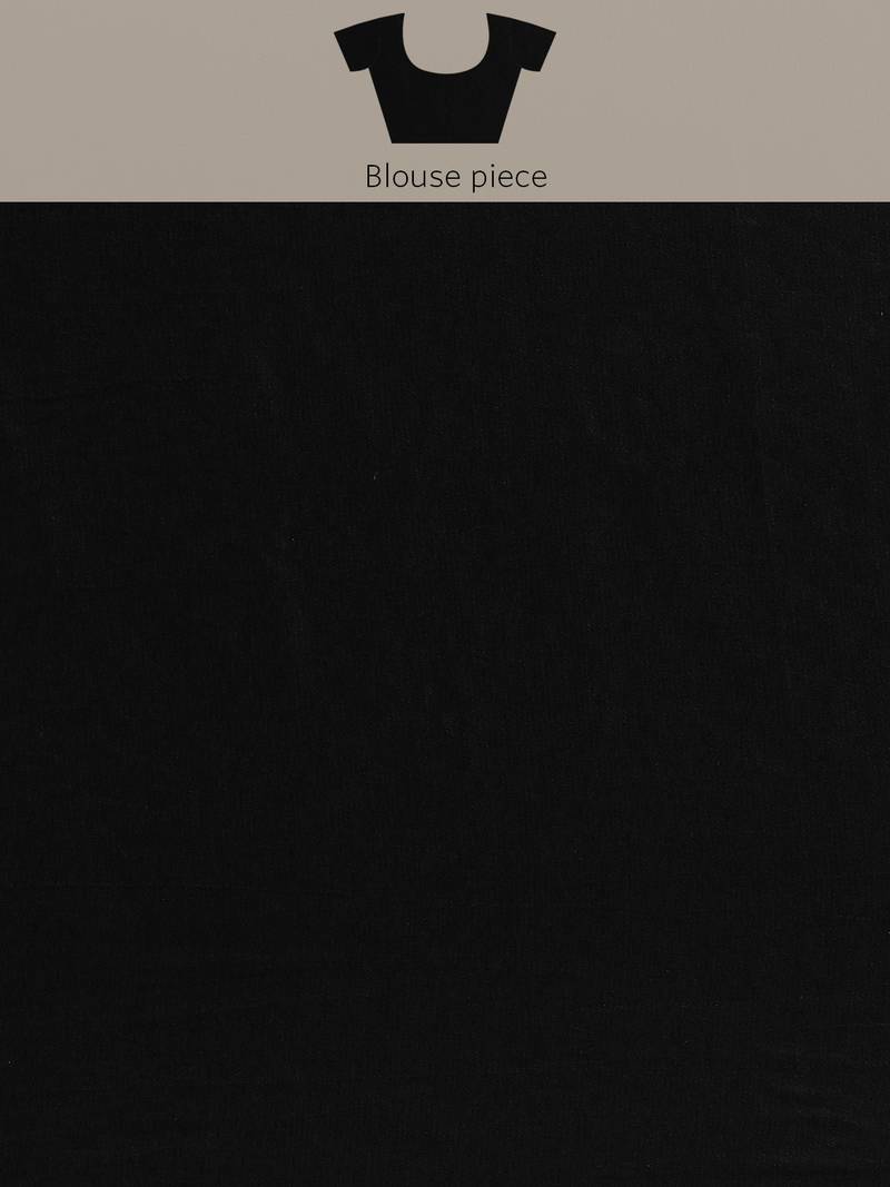 Geroo Jaipur Black Shibori organza saree