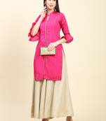 Zari Woven Tafetta Kurta potli buttons