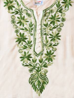 White embroidered cotton chikankari-kurtis 4