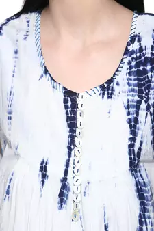   White printed cotton ethnic kurtis