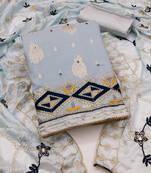 Purple Embroidered Banarasi Salwar